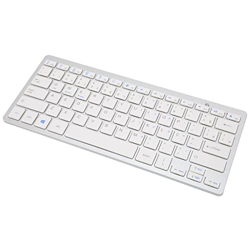 PUSOKEI Kabellose Tastatur, Computertastatur, Lange Lebensdauer, Klein, Tragbar für OS X für für (Portugiesisch) von PUSOKEI
