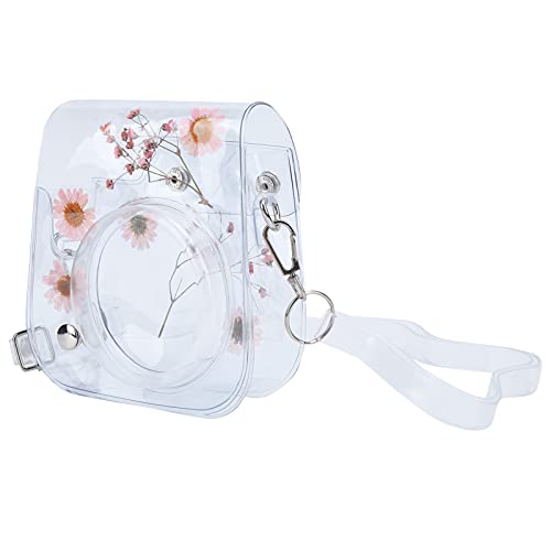 PUSOKEI Kameratasche für Instax 11, 9, 8 Kamera, Schützende und Tragbare Tasche, Transparente PVC-Aufbewahrungstasche mit Verstellbarem Schultergurt(Rosa) von PUSOKEI