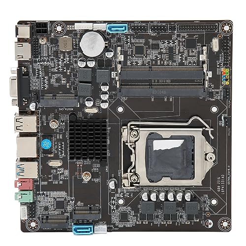 PUSOKEI LGA 1150 Slot H81 ITX Motherboard, Dual Channel DDR3 Unterstützung für Core I3 I5 I7 4. 5. Generation CPU, All in One PC von PUSOKEI