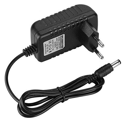PUSOKEI Lithium-Ladegerät-Adapter, 21V / 1A Li-Ionen-Ladegerät mit mehrstufigem Schutz, 5,5 x 2,5 mm runder Stecker, Schnellladung(Schwarz) von PUSOKEI