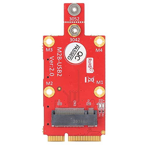 PUSOKEI M.2-zu-PCI-E-Adapter-Konvertermodul mit SIM-Kartensteckplatz PC-Laptop-Zubehör, Bedruckte Schalttafel, mit PE-Tasche für -Karte zu Desktop-PC von PUSOKEI