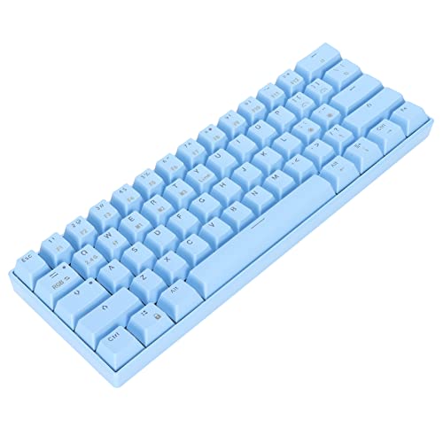 PUSOKEI Mechanische Gaming-Tastatur, 61 Tasten, RGB-Hintergrundbeleuchtung, Ergonomische Tastatur, Unterstützt Wireless 2.4G//kabelgebunden, Eingebauter Wiederaufladbarer Akku, für (Linearer von PUSOKEI