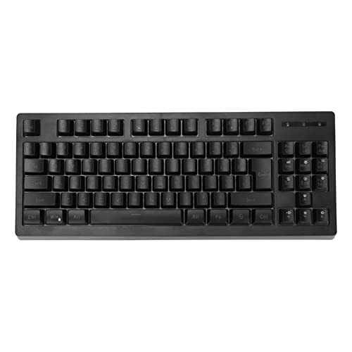 PUSOKEI Mechanische Tastatur, Kabellos, 87 Tasten, RGB-Gaming-Tastatur, Kompakte Tastatur, Akku-Energiesparmodus, LED-Hintergrundbeleuchtung, Tastatur für Gaming-PC(Schwarz) von PUSOKEI