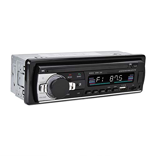 PUSOKEI Multimedia-Autoradio MP3-Player, MP3/FM/USB/AUX-Eingang Autoradio, FM-Radio, Bluetooth-Freisprecheinrichtung, Dual-USB, LCD-VA-Bildschirm, Single DIN von PUSOKEI