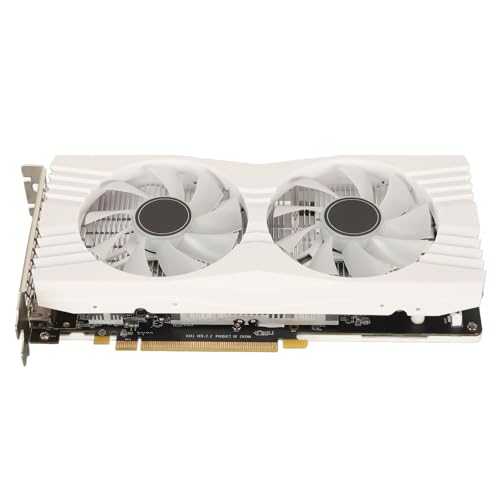 PUSOKEI RX580 Grafikkarte, 8 GB GDDR5 256 Bit 1286/7000 MHz PCIE 3.0 Gaming Grafikkarte, Desktop Grafikkarte mit Zwei Lüftern, HD MI und DP Ausgang, 8 Pin Stromschnittstelle von PUSOKEI