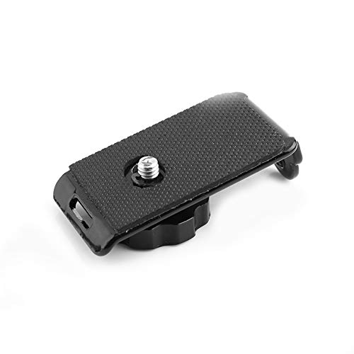 PUSOKEI Schnellverschluss-Riemenplatte, 1/4 "Schraubriemenplatte Schnellverschlussschnalle für DSLR-Kamera Schultergurt, Riemenplatte von PUSOKEI