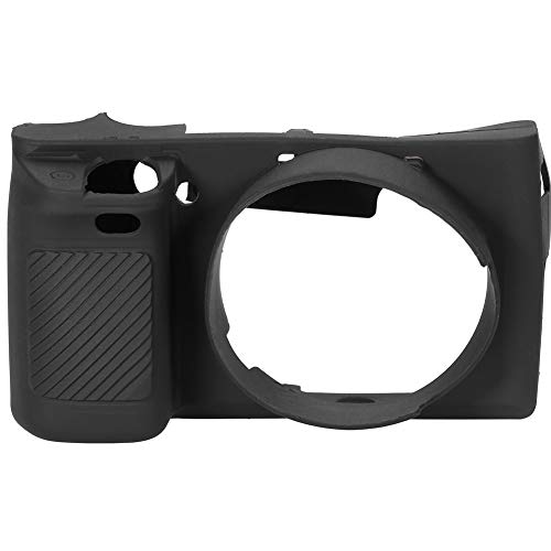 PUSOKEI Silikon-Kameratasche -Soft-Kameratasche Kamera-Hülle mit Gurten, tragbare Kamera-Schutzhülle für Sony A6000-Kamera(Schwarz) von PUSOKEI