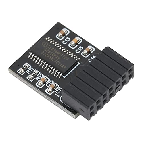 PUSOKEI TPM2.0 Modul LPC Schnittstelle 14 Pin Modul, TPM 2.0 Remote Kartenverschlüsselungs Sicherheitsmodul für ASUS Motherboards, Kompatibel mit Windows System 7/8.1/10 von PUSOKEI