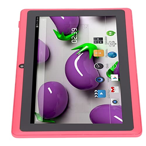 PUSOKEI Tablet, 7-Zoll-Tablet-PC, Quad-Core-Prozessor, 512 MB RAM, ROM 8 GB, Augenschutzbildschirm, WLAN, Dual-Kamera, Bildung, Spiele, für Android 4.2 (Rosa) von PUSOKEI