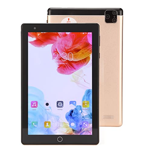PUSOKEI Tablet PC 8 Zoll, HD 1280x800 Tablet, für Android Tablet, RAM 2 GB ROM 32 GB, Speicher mit Großer Kapazität, Dual-SIM-Dual-Standby-Anruf-Tablet-PC(EU-Stecker) von PUSOKEI