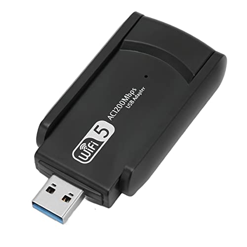 PUSOKEI USB-WLAN-Adapter 867 Mbit/S 2,4/5-GHz-Dualband-USB3.0-WLAN-Netzwerkadapter, PC-WLAN-Adapter, WLAN-Dongle für Telefon, Tablet, Laptop von PUSOKEI