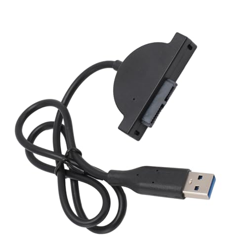USB-auf-7-Plus-6-Pin-Slim-SATA-Adapterkabel, 19,7-Zoll-USB-2.0-auf-SATA-Kabeladapter für Laptop-CD-DVD-ROM-Laufwerke, 480-Mbit/s-Datenübertragung, Unterstützt Hot-Swapping und USB-auf-7-Plus-6-Pin-Slim-SATA-Adapterkabel, 19,7-Zoll-USB-2.0-auf-SATA-Kabeladapter für Laptop-CD-DVD-ROM-Laufwerke, 480-Mbit/s-Datenübertragung, Unterstützt Hot-Swapping und von PUSOKEI