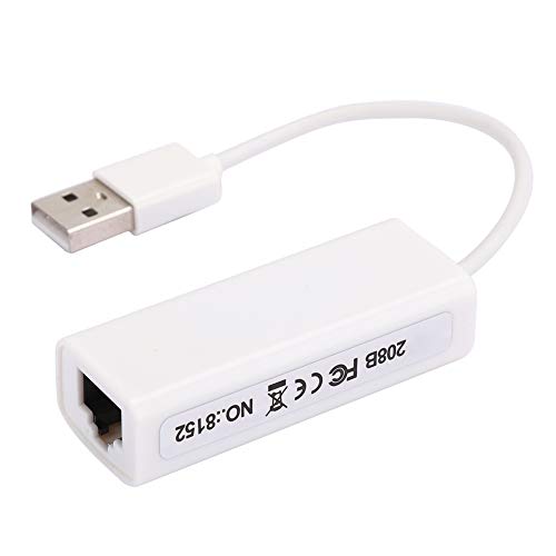 PUSOKEI USB-zu-Ethernet-Adapter, Faltbarer USB2.0-Ethernet-LAN-Netzwerkadapter, Treiberfreier Internetadapter, Unterstützung für Android, für Windows 8/7 für Desktop-Laptop von PUSOKEI