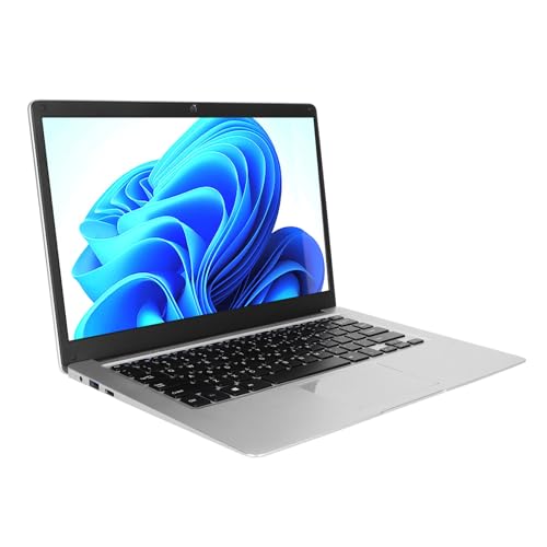 PUSOKEI Ultradünner 14,1 Zoll Laptop für Windows 10, IPS Augenschutz Business Laptop, 2,4G 5G WiFi Notebook Computer, 2 GB RAM 32 GB SSD (2+32G EU-Stecker) von PUSOKEI