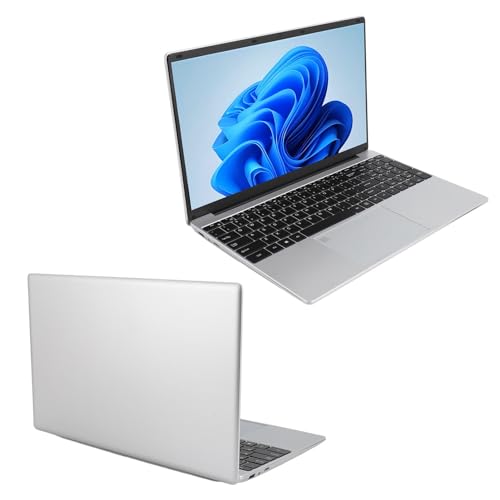 PUSOKEI Ultradünner 14 Zoll Laptop für Win 11 Pro, Tragbarer Business Laptop mit Ultra HD 4K Bildschirm, 2,4G 5G WiFi Notebook, 32 GB DDR4 1 TB SSD, N5095 Quad Core (EU-Stecker 110 V bis von PUSOKEI