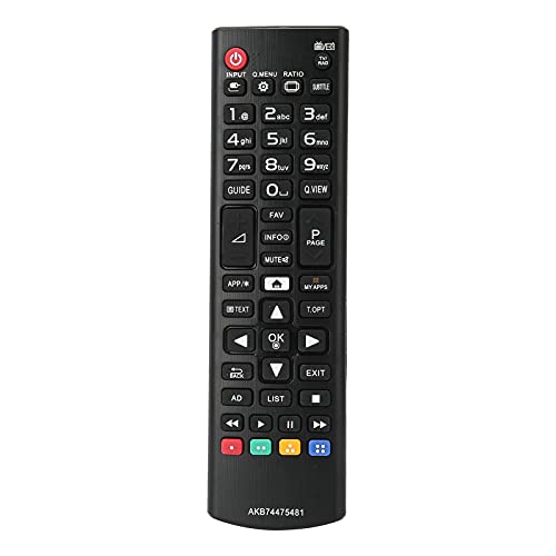 PUSOKEI Universal-TV-Fernbedienung für , Ersatzfernbedienung für TV 65UH950V 49LB550V 49UH610V 43LF590V 49UF640V 49LF590V, Schwarz von PUSOKEI