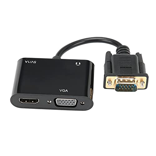 PUSOKEI VGA-zu-HDMI-TV-Projektor Zeigt Adapter, 3-in-1-Stromrichter, für Heimvideos, Videokonferenzen und Unternehmensschulungen an von PUSOKEI