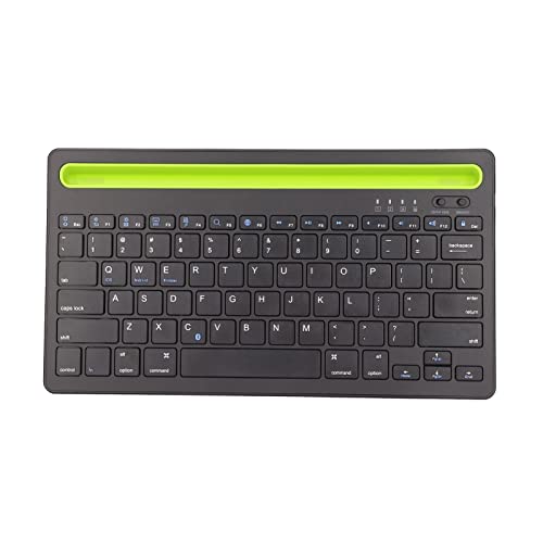 PUSOKEI Wiederaufladbare Kabellose Tastatur, UK-Layout, Qwert, Tablet, Universelle, Tragbare, Kabellose -Tastatur, für Windows, IOS, Android, Computer, Desktop, PC, Laptop von PUSOKEI