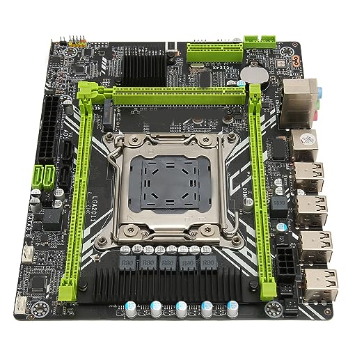 PUSOKEI X79D 2.0 LGA 2011 Computer Mainboard, Zweikanal DDR3 Desktop PC Motherboard, Unterstützt M.2 NVME Schnittstelle ATX Gaming Motherboard von PUSOKEI