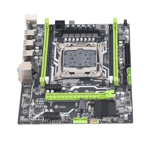 PUSOKEI X99 V2 Computer-Motherboard, LGA 2011 V3V4 Computer-Gaming-Mainboard, Starke Kompatibilität, USB 3.0-Anschlüsse, Anschlüsse, Stabile Leistung von PUSOKEI