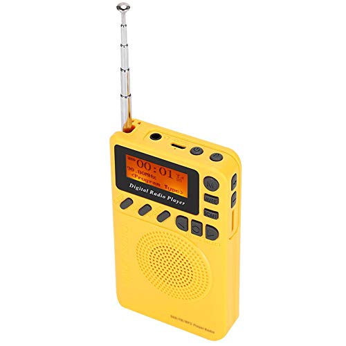 Pusokei Dab/Dab + Radio, tragbares Taschenradio mit Reader/MP3-Player-Funktion, ultraleichtes Stereoradio mit Akku mit großer Kapazität zum Gehen/Laufen von PUSOKEI