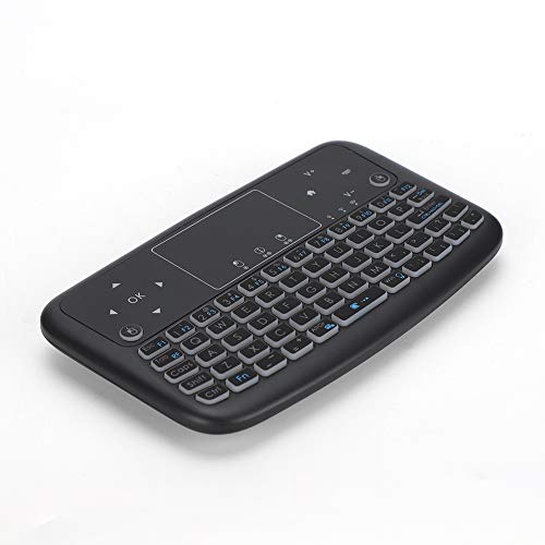 Pusokei Drahtlose Tastatur, Smart Touch Pad-Tastatur, -Maustasten Links und rechts, kabellose Tastatur für Desktop/Notebook/Auto-TV/Smart TV/Netzwerk-Player von PUSOKEI