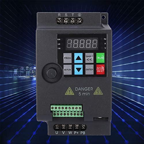 SKI780 Mini VFD Wechselrichter mit Variabler Frequenz Wechselrichter für Motor, 220 V / 380 V, 0,75/1,5/2,2 KW, Integrierte RS-485-Kommunikationsschnittstelle, Automatisch (380VAC 1,5KW) von PUSOKEI