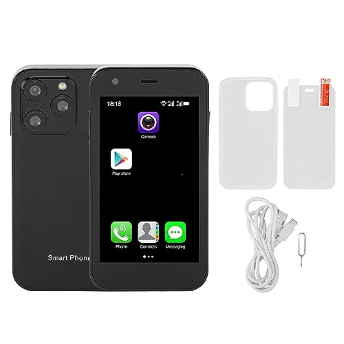 SOYES XS15 3G Smartphone, 2 GB 16 GB Dual SIM Handy, Schlankes Smart Backup Telefon für Android, 1000 MAh Akku (Schwarz) von PUSOKEI