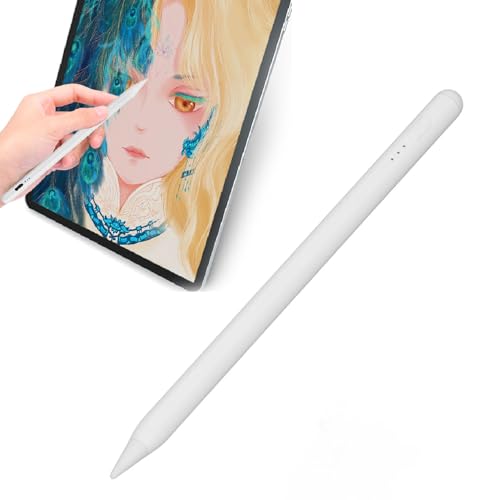 Stylus Stift, Handballenabweisung, Neigungsempfindlichkeit, Tablet Stift mit 1,5 Mm Austauschbarer Spitze für Tablets ab 2018, Batteriestandsanzeige, Seitliche Adsorption Stylus Stift, Handballenabweisung, Neigungsempfindlichkeit, Tablet Stift mit 1,5 Mm Austauschbarer Spitze für Tablets ab 2018, Batteriestandsanzeige, Seitliche Adsorption von PUSOKEI