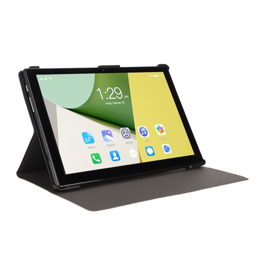 Tablet 10,1 Zoll Android 12, MT6755 Octa Core CPU, Anrufe und 2,4 GHz und 5G WiFi Tablets PC mit Schutzhülle, 1280 X 800 IPS Display, 7000 MAh Akku mit Großer Kapazität von PUSOKEI