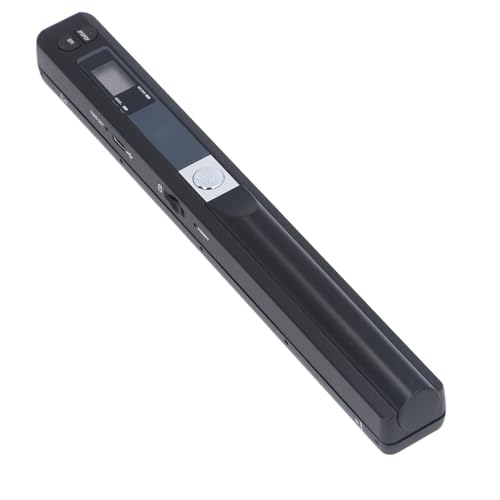 Tragbarer Scanner, Handfotoscanner mit Bis zu 900 DPI, Mobiler Scanner für A4-Dokumente, Fotos, Bilder, Quittungen, Auswahl des JPG-/PDF-Formats, für zu Hause oder Im Büro (Black) von PUSOKEI