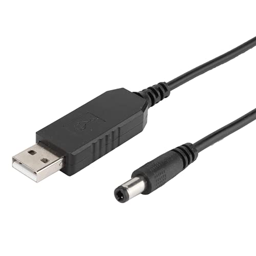 USB-Boost-Kabel 5 V Step Up Bis 12 V, USB Bis 5,5 MM X 2,1 MM Schnittstelle 5 V Bis 12 V Boost-Leitung für Schreibtischlampen/Router/Modems von PUSOKEI