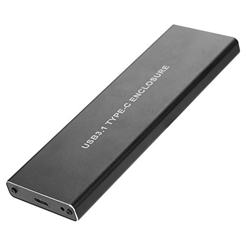 USB3.1 Bis M.2 NVME-Festplattengehäuse, Professionelles Externes Mobiles SSD-Gehäuse, 10 GBit/s Hochgeschwindigkeitsübertragung und Frei von Laufwerken, Protable SSD-Gehäuse für Büro/Unterhaltung von PUSOKEI