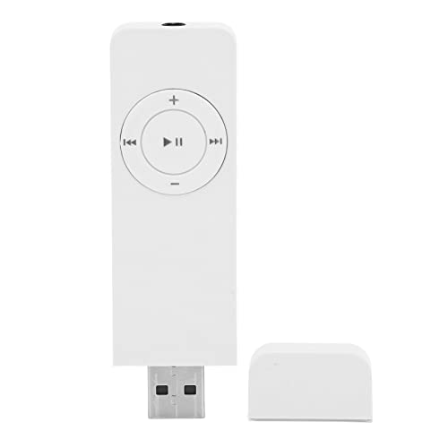 Verlustfreier MP3 Player, Unterstützt Bis zu 64 GB, Tragbarer Digitaler Audio Musik Player, MP3 MP4 Player für Studenten auf Reisen (Weiß) von PUSOKEI