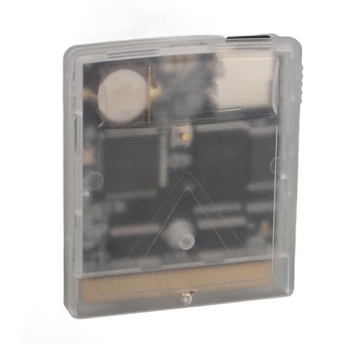 Videospiel-Cartridge-Karte, Videospielkonsolenkarte 1000 in 1, Integrierte 8G-Speicherkarte, Game-Cartridge für Gameboy Advance, Gameboy Color Super Gameboy (Transparentes Weiß) von PUSOKEI