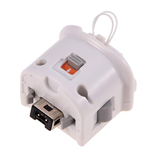 PUSOKEI Wii Motion Plus Adapter, Wii Griff Beschleuniger mit Silikonhülle, Externer Motion Plus Sensor Controller für Wii Fernbedienung, Plug and Play(Weiß) von PUSOKEI