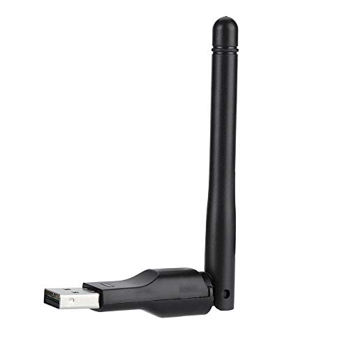 tragbarer USB2.0 WiFi Receiver 300Mbps Netzwerkkarte, Hochgeschwindigkeits USB WiFi Adapter mit Einer externen 2dbi Smart Antenne für Windows 2000/XP/Vista für Win7/8/10 von PUSOKEI