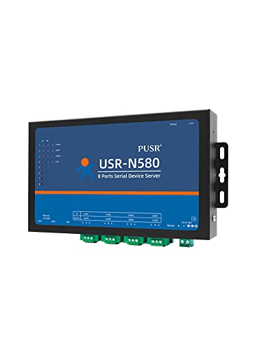 PUSR 8 Ports MQTT Modbus Gateway Unterstützung SSL/TLS Edge Computing RS485 Seriell zu Ethernet Konverter Gerät Server USR-N580 von PUSR