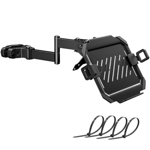 Monitor Halterung mit Laptop Arm Halterung,Voll Einstellbar für 12″-18″Notebook oder 17"-32" Bildschirme,Belüftete Kühlplattform Kabelmanagement,Heavy-Duty-Design Gewichtstragfähigkeit7-8 kg von PUTORSEN