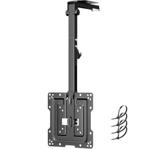 PUTORSEN 19-50 Zoll TV Deckenhalterung Klappbar, Höhenverstellbar Deckenhalterung für Fernseher, Deckenhalterung Klappbar für Flachdach oder Dachschrägen, Max Traglast 20KG, Max VESA 200x200mm PUTORSEN 19-50 Zoll TV Deckenhalterung Klappbar, Höhenverstellbar Deckenhalterung für Fernseher, Deckenhalterung Klappbar für Flachdach oder Dachschrägen, Max Traglast 20KG, Max VESA 200x200mm von PUTORSEN
