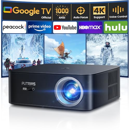 Beamer 1080P Full HD Native Unterstützung 4K GTV mit automatischem Fokus und automatischer Trapezkorrektur, WiFi 6 Bluetooth 5.2, Zoom 100%-50% Full HD für den Heimgebrauch Beamer 1080P Full HD Native Unterstützung 4K GTV mit automatischem Fokus und automatischer Trapezkorrektur, WiFi 6 Bluetooth 5.2, Zoom 100%-50% Full HD für den Heimgebrauch von PUTRIMS