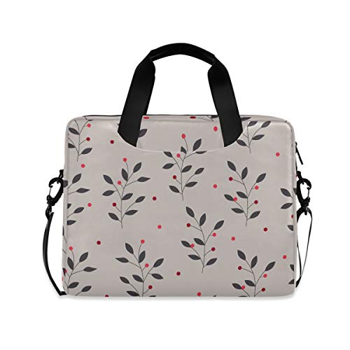 PUXUQU Jahrgang Blume Muster Laptoptasche 15.6 Zoll Laptop Tasche Aktentasche Hülle Notebooktasche Handtasche Schulter Tasche für Uni Arbeit Business von CMMT