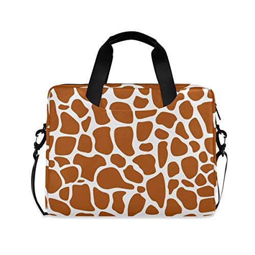 PUXUQU Tier Giraffe Haut Druck Laptoptasche 15.6 Zoll Laptop Tasche Aktentasche Hülle Notebooktasche Handtasche Schulter Tasche für Uni Arbeit Business von PUXUQU