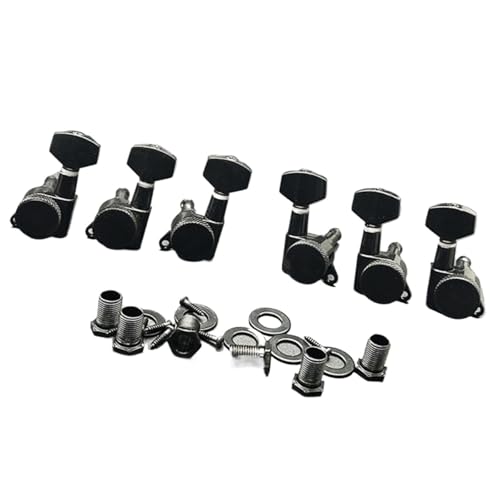 Gitarrenwirbel 3R3L Locking String Stimmgerät für Links- und Rechtshänder für Folk-E-Gitarre Gitarrenwirbel 3R3L Locking String Stimmgerät für Links- und Rechtshänder für Folk-E-Gitarre von PUYTERD