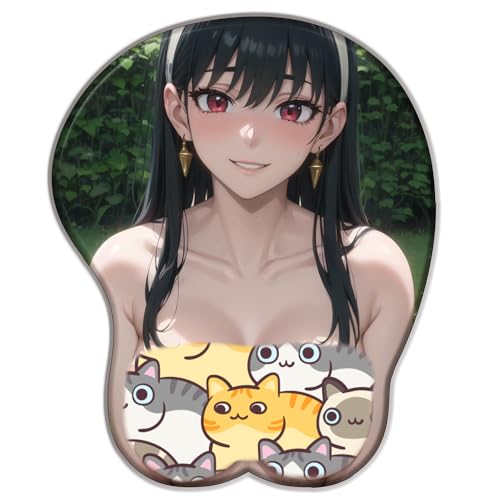 Japanese Anime Spy Yor Forger 3D Mouse Pad Fun Wrist Support Gaming Anime Mouse Pad, Ergonomic Wrist Guard Mouse pad, Suitable as a Gift for Man von PUrar