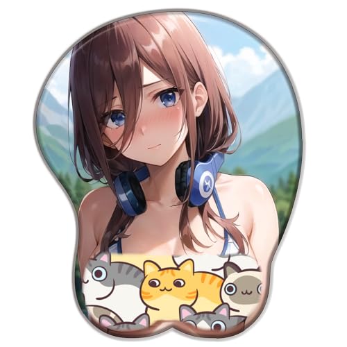 PUrar Anime Mauspad 3D Silikon Nette Weiche Gaming Büro PC Schreibtisch Mouse Pad Supplies PC Zubehör Büro Mouse Pad mit Handgelenk Unterstützung, Bunt, Polyurethan und Silikon, PU und Seide PUrar Anime Mauspad 3D Silikon Nette Weiche Gaming Büro PC Schreibtisch Mouse Pad Supplies PC Zubehör Büro Mouse Pad mit Handgelenk Unterstützung, Bunt, Polyurethan und Silikon, PU und Seide von PUrar