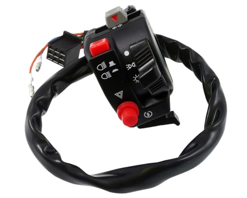 PW Lenkerschalter 2 Universal kompatibel für ATV, Quad + MRD, links, Licht/Hupe/Kill, Schwarz, Rocker, Hebel, EIN-AUS von PW