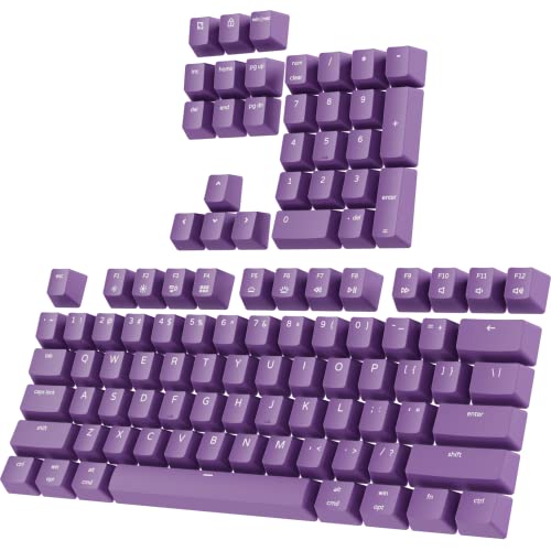 PWNAGE Komplettes PBT Tastenkappen-Set – Double Shot PBT Glanz durch volle Tastatur-Tastenkappen (lila) von PWNAGE