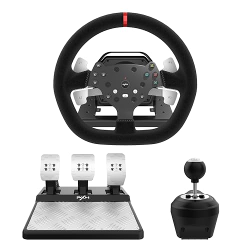 PXN V10 Force Feedback PC Lenkrad mit Pedalen und Schaltung, 270/900° Gaming Lenkrad mit Paddle Shifters, PC Lenkrad, Lenkrad für PC, PS4-Gebraucht PXN V10 Force Feedback PC Lenkrad mit Pedalen und Schaltung, 270/900° Gaming Lenkrad mit Paddle Shifters, PC Lenkrad, Lenkrad für PC, PS4-Gebraucht von PXN