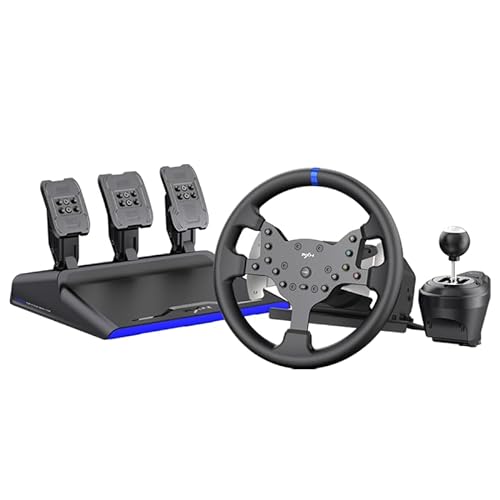 PXN V99 PC Racing Wheel mit Pedalen und Shifter, 3NM Force Feedback Lenkrad für Xbox One, Xbox Series X/S,PC, PS4 von PXN